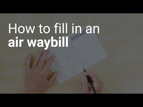 Part of a video titled How to fill in an Air Waybill - YouTube