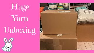 Huge Yarn Unboxing!!! Mystery Yarn Boxes, Lion Brand and Herrschners