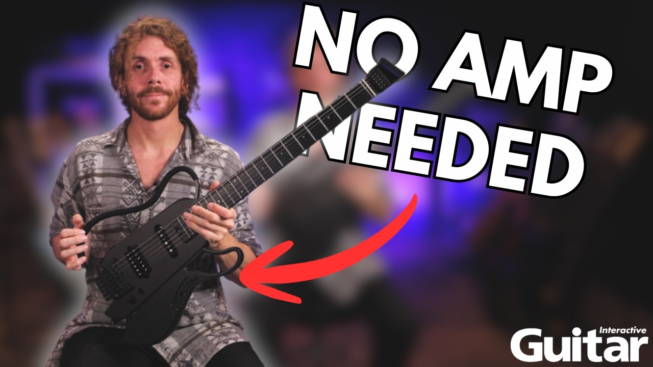 This Guitar Has Its OWN AMP?! | Donner HUSH X Live Pro - YouTube
