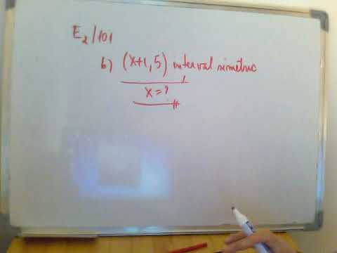 ex E2/101 clasa a XI a manual Burtea ( intervale simetrice)