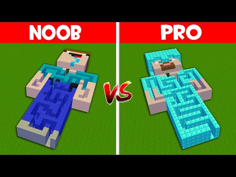 Minecraft NOOB vs PRO: NOOB FOUND SECRET MAZE INSIDE NOOB vs HIDDEN MAZE INSIDE PRO! (Animation)