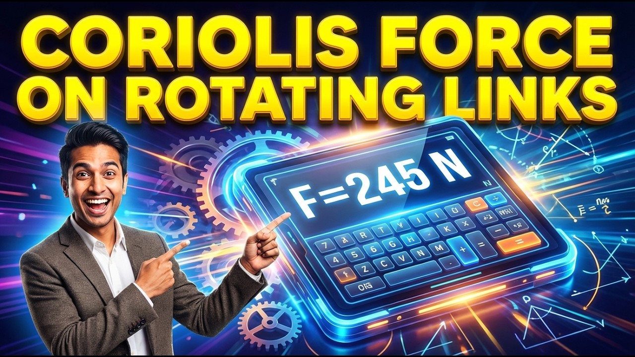 Coriolis Force on Rotating Links Calculator