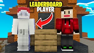 Playing With Leaderboard Player In BedWars  Nether