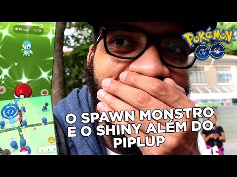 O SPAWN MONSTRO DE PIPLUP! Consegui um shiny que queria muito...