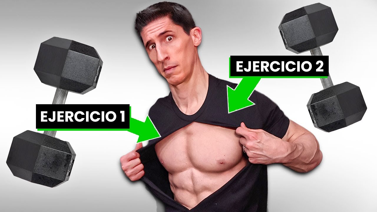 Los 2 ÚNICOS Ejercicios para PECHO con Mancuernas que Necesitas ¡ES EN SERIO!