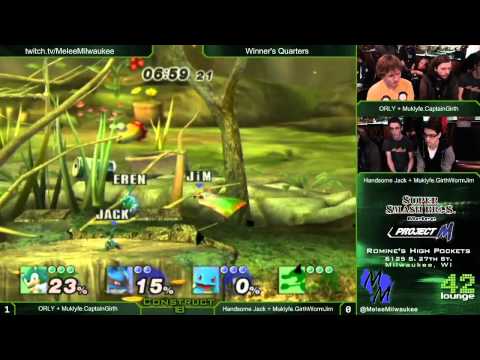 Construct 18 - ORLY + Marshall vs Handsome Jack + Hunger - Project M Doubles Winner's Quarters