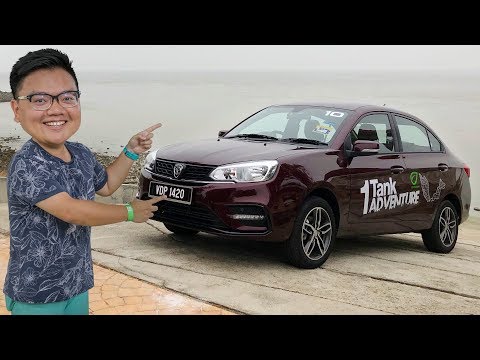 2019 Proton Saga - 650 km in one tank of fuel! 1-Tank Adventure plus full review