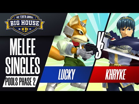Lucky vs Khryke - Melee Singles Pools WSF - The Big House 10 | Fox vs Marth