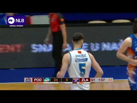 Filip Anđušić with a two-handed dunk (Podgorica - Zlatibor Gold Gondola, 12.4.2023)