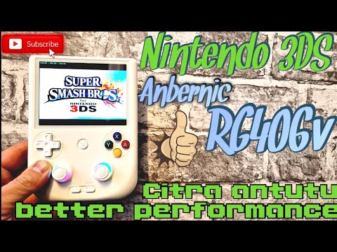 Anbernic RG406V testing Nintendo 3DS games , better Citra version