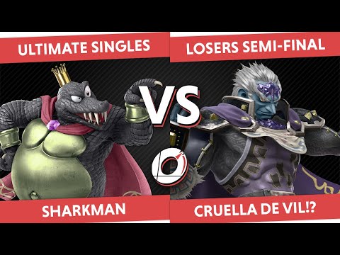 Overdrive 11 - Isle of Man SSBU - Losers Semis - Sharkman (Bowser, King K. Rool) vs Cruella (Ganon)