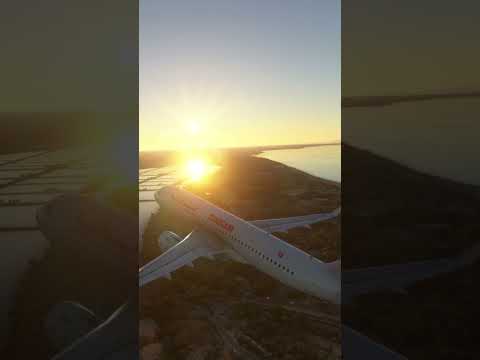 TunisAir A320 - TAKEOFF FROM MONASTIR #shorts