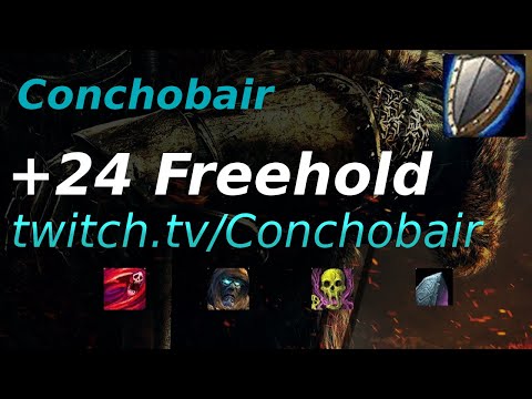 +24 Freehold | Conchobair Prot Warrior | Tyrannical, Necrotic, Bursting, Awakening | Season4