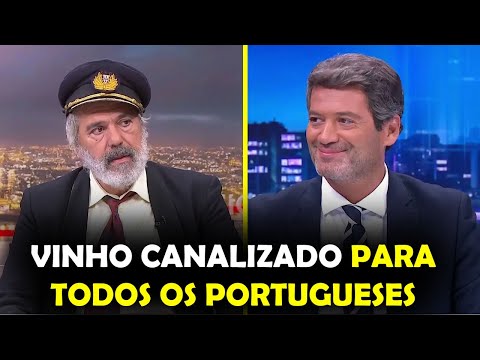 Presidential candidate promises piped wine and Ferraris for all Portuguese people.