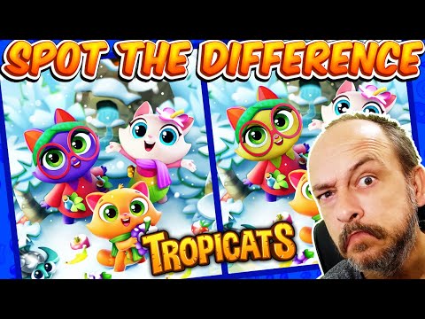 Can you spot the Tropicats difference? ( Android Brain Games )