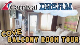 Cove Balcony Room Tour | Carnival Dream | Stateroom #2370 | Pros, Cons, & Cruise Tips!