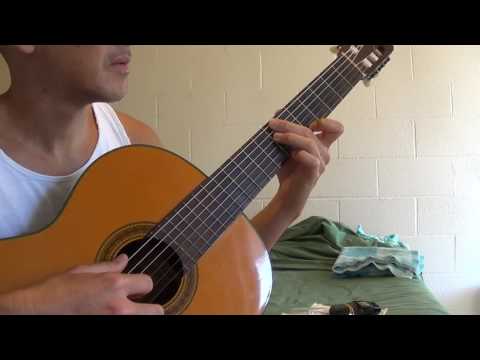 Montuno on guitar (3 parts played at one time)