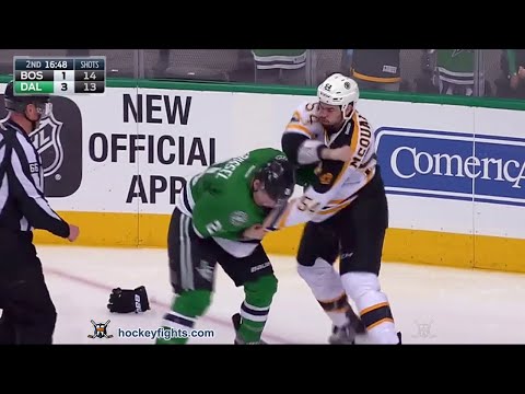 Adam McQuaid vs Antoine Roussel
