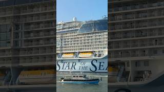 Star of the Seas sail away! #shorts #staroftheseas #royalcaribbean #portcanaveral #cruiseship