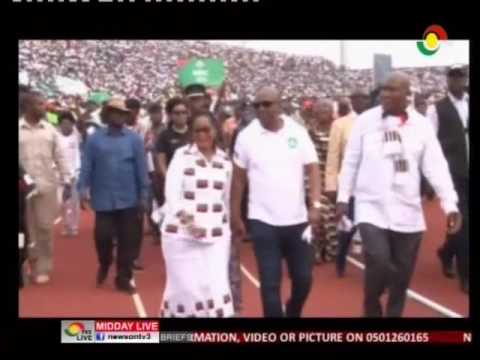 Prez Mahama kick starts his reelection campaign in Western Region - 16/8/2016
