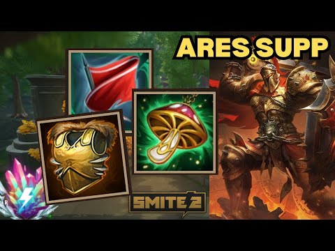 God Of War!! - Ares Deity Support Smite 2 Gameplay