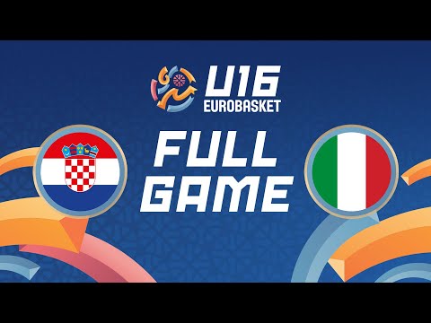 Group Phase | Croatia v Italy | Full Basketball Game | FIBA U16 Women's EuroBasket 2025