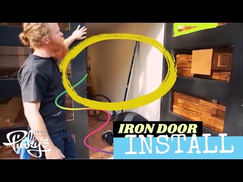 Iron door install