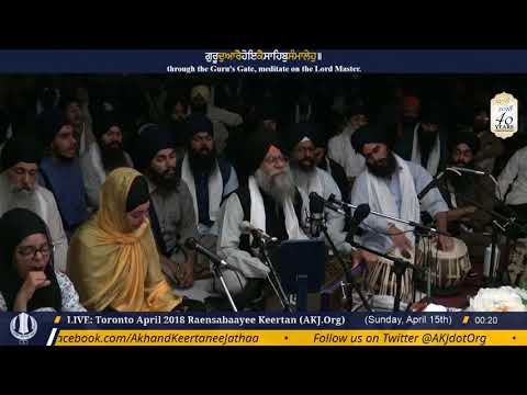 007 Toronto April2018 Vaisakhi Raensabaayee Keertan - Bhai Narinderpal Singh Jee Ludhiana