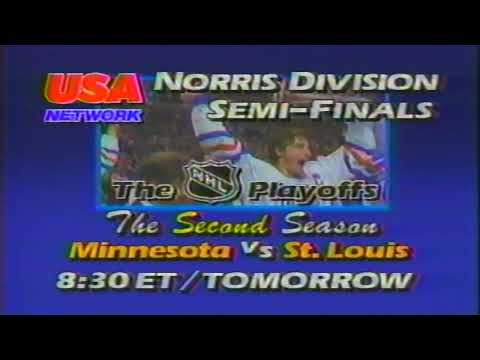 1985 Stanley Cup Playoffs Norris Division Semi Finals Minnesota North Stars vs St Louis Blues Promo