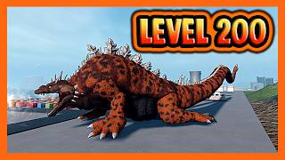 How Strong Is LEVEL 200 GODZILLA AMPHIBIA? - Roblox Kaiju Alpha