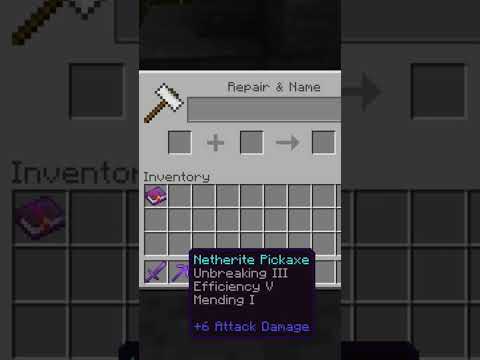 Lakshyajain_gamer22 - How to Make your Minecraft PICKAXE OverPowered (Silk Touch Enchantments) #shorts