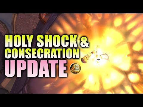 NEW Holy Shock & Consecration - Paladin Spell Animation Update - BfA Patch 8.1 PTR