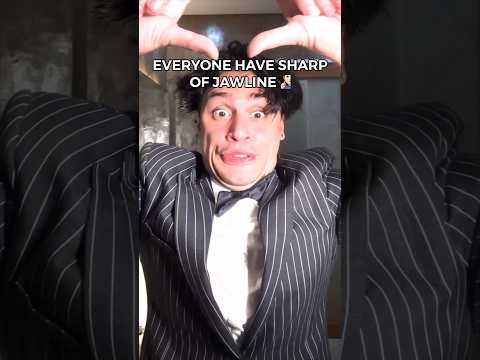 EVERYONE HAVE SHARP OF JAWLINE💀#sharp #jawline #mewing #posing #tutorial #shorts #shelove