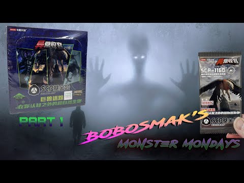 Monster Mondays!! BLUE Box Part 1 - Unboxing SCP cards from China (YCSR20101)