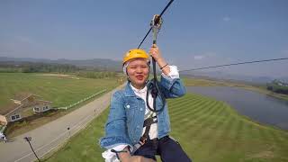 preview picture of video 'ZipLine at Singha park ChiangRai'