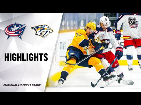 Blue Jackets @ Predators 01/16/21 | NHL Highlights