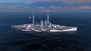 Viribus Unitis Tier 5 pan-european premium battleship gameplay - World of Warships Blitz