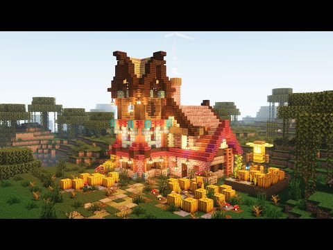 Ultimate Pumpkin Farmhouse Build - Minecraft Madness!
