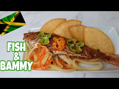 FRIED FISH AND BAMMY WITH ESCOVITCH PICKLE |JAMAICAN STYLE FISH AND BAMMY |SHELLZ HOMESTYLE KITCHEN