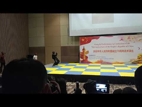 [2019] RWK - Jing Wu Fils performs Kung fu drunken fist within convention centre