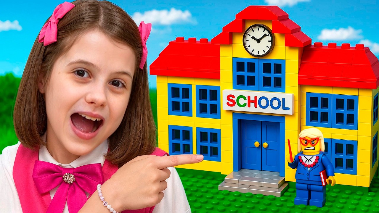 Rich vs Broke Lego School Adventures for kids