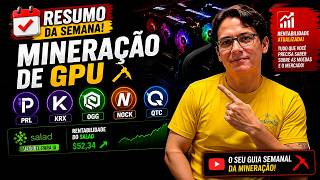 ⛏️🤟🏻 MOEDAS DE MINERAÇÃO - PRL / KRX / NOCK / OGG | MERCADO CRIPTO | RESUMO DA SEMANA #164