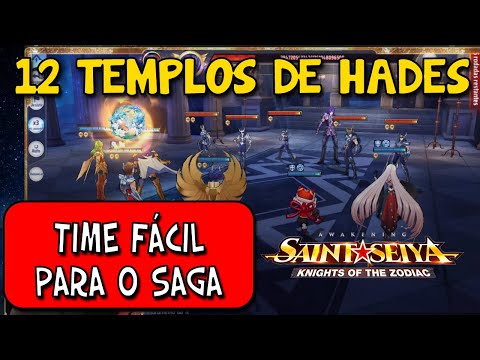 COMP FÁCIL E TRANQUILA - DOZE TEMPLOS DE HADES - SAGA - SAINT SEIYA AWAKENING
