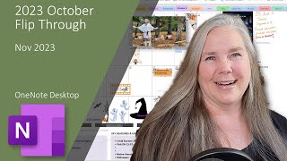 2023 October Planner Flip Through - Jenuine Studios Planner in OneNote