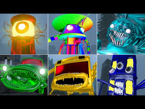 ALL COLORS LIGHTHOUSE, BUS EATER, CHOO-CHOO CHARLES, TRIPOD hunt me