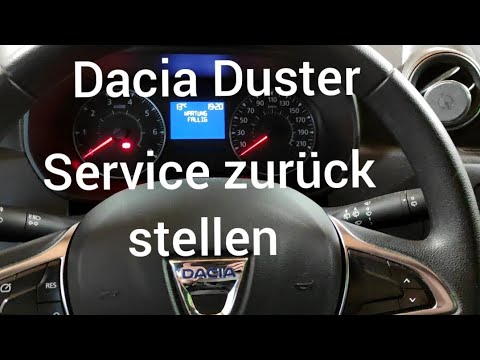 Dacia Duster 2020 Service zurück stellen ✅☝️