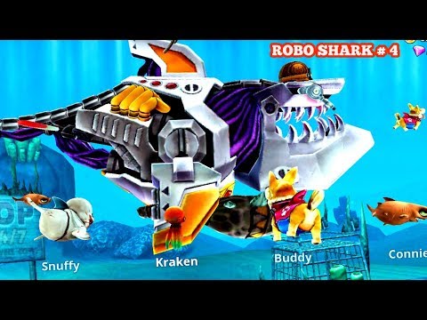 Hungry Shark  world - Robo Shark gameplay # 4