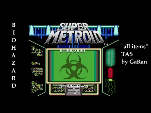 Super Metroid Biohazard "all items" Tool-Assisted Speed run