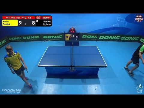 17:30 Nazar Tretiak 3 - 2 Vadym Hryban West 3 WIN CUP 02.12.2022 | TABLE TENNIS WINCUP