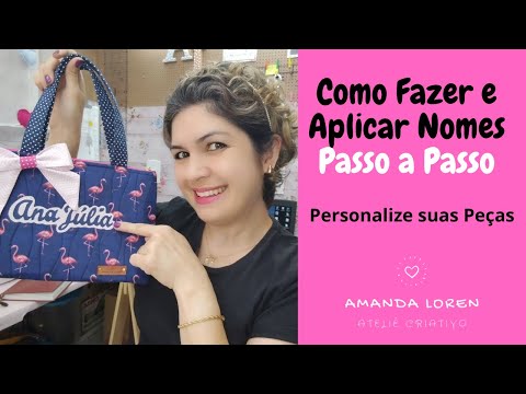 HOW TO MAKE A PATCH APPLIQUE *NAME* with Permanent Iron-On - EASY Personalization - Amanda Loren